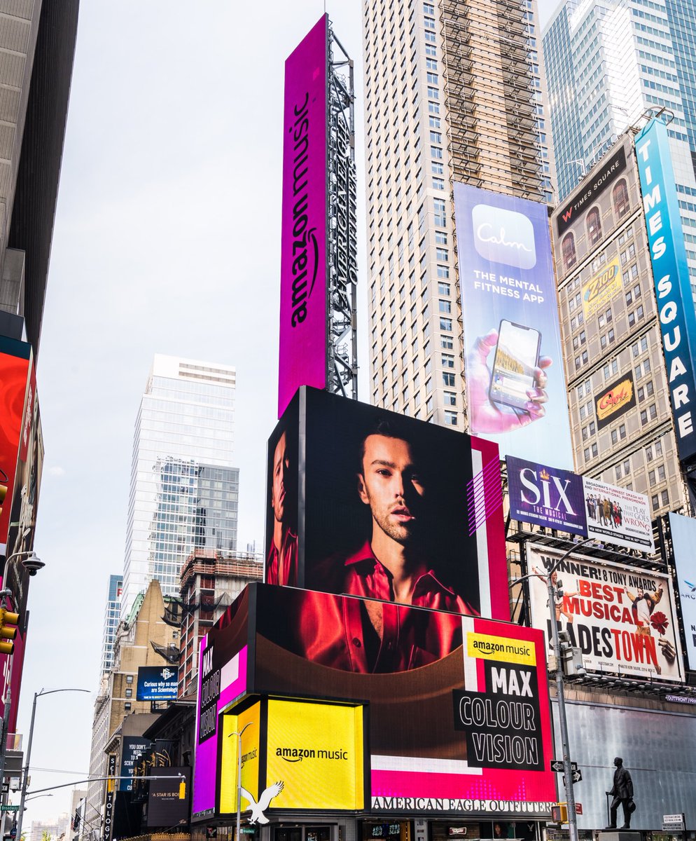 MAXMusic's tweet photo. A BILLBOARD...

IN TIMES SQUARE...

IN MY HOMETOWN...

THANK YOU @AMAZONMUSIC 🤯 https://t.co/2betSAXwD4