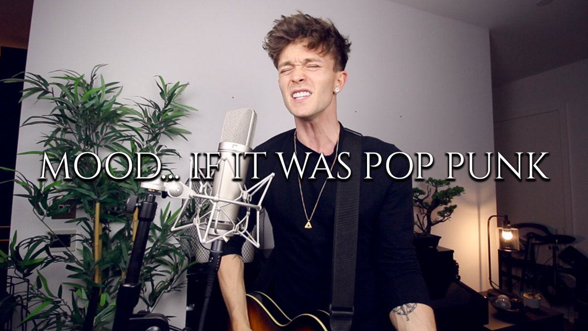 Here’s my new cover! I made the song Mood into a pop punk tune.. CHECK IT OUT HERE 
@24kGoldn 

youtu.be/pAxapnXNRiU