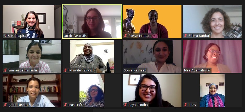 VitalVoices's tweet photo. In today’s virtual #VVnews, the Fortune-State Department Mentoring Program mentees came together for two communications trainings with @allisonshapira focused on public speaking and networking! Thanks Allison for sharing such invaluable tips.  @ECAatState #Empowerwomen https://t.co/7nt5ryO9RO
