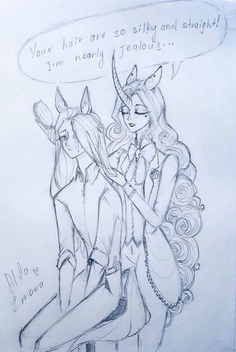 AltErrora's tweet photo. Just two horses 👀💖

This cute boy belongs to @mimmekin 😊

I need to stop being so obsessed with other ppl OCs😂 (but we all know that I'm not strong enough to resist)

#hazbinhotel #hazbinhotelOC #HHOC https://t.co/E7Jm0F8921