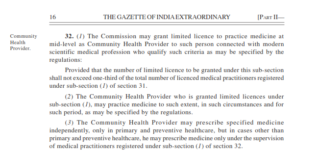 drbarbaruah's tweet photo. The new #NationalMedicalCommission will maintain a separate National Register of #CommunityHealthProviders along with recognized qualifications. It will regulate their numbers and what they can prescribe. Can we expect a change in IVC Act for #VeterinaryParaprofessionals #CAHW https://t.co/mT7s8nlTiI