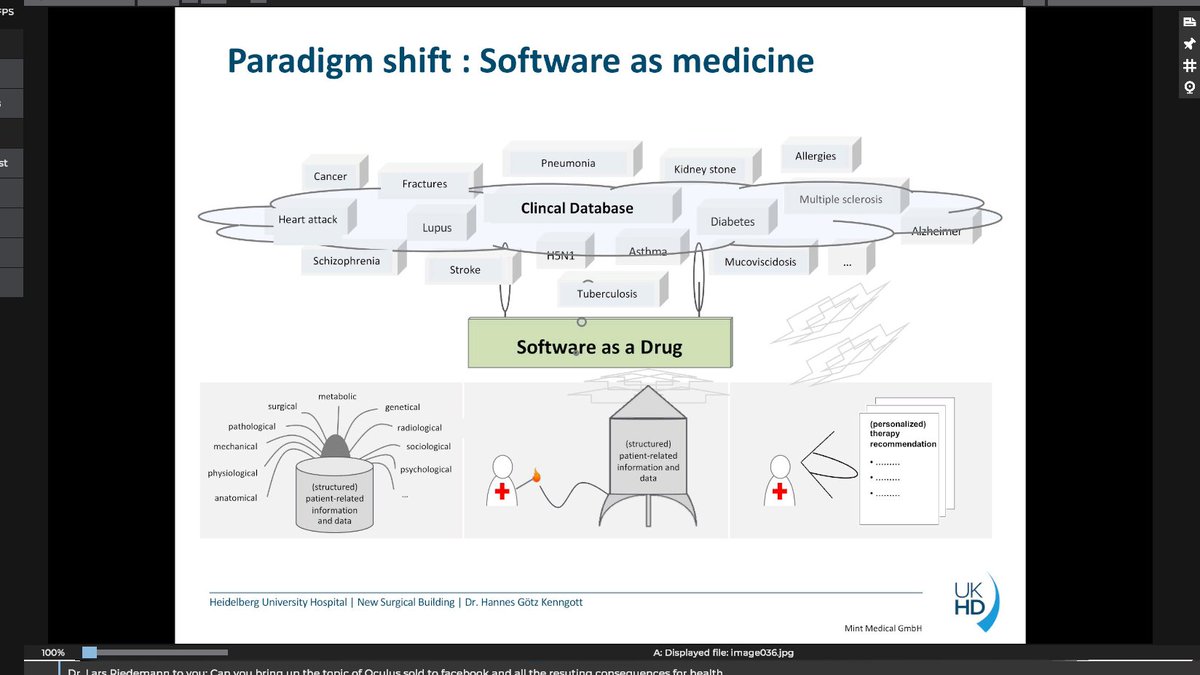 10/ Pretty amazing  @shift_medical presentation on "The Smart Hospital of The Future and How We Built It" by Dr Hannes Kenngott ( @hkenngott). There's a huge amount of innovation that's happening at Heidelberg University Hospital.