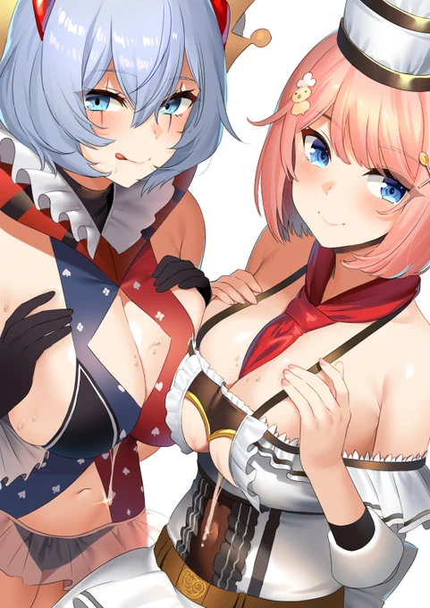 主力のリズリーとオーガスタさんpaizuri
#アイギスお絵かき 