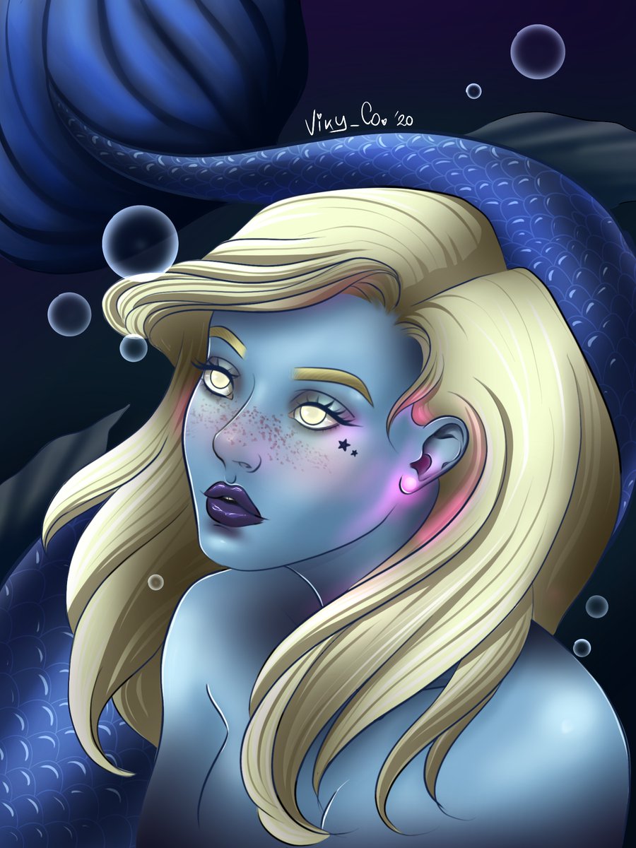 viky_condorelli's tweet photo. Here I am again with a new #procreateart !! This is the new drawing made with #Procreate last night! ✨
What do you think about it??

@dcarless77 #ADEFestivalofLearning #ADE2020 #iPadArt2020 #everyonecancreate #mermaid https://t.co/tLaJENNtCC