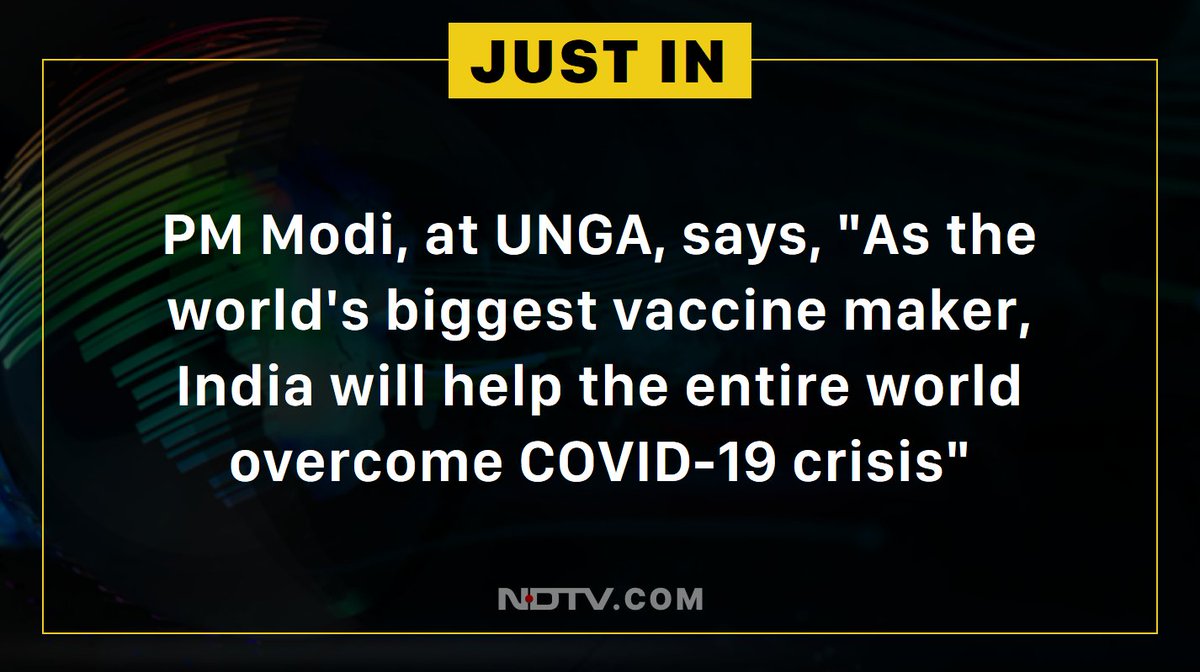 ndtv's tweet image. #PMModiAtUN