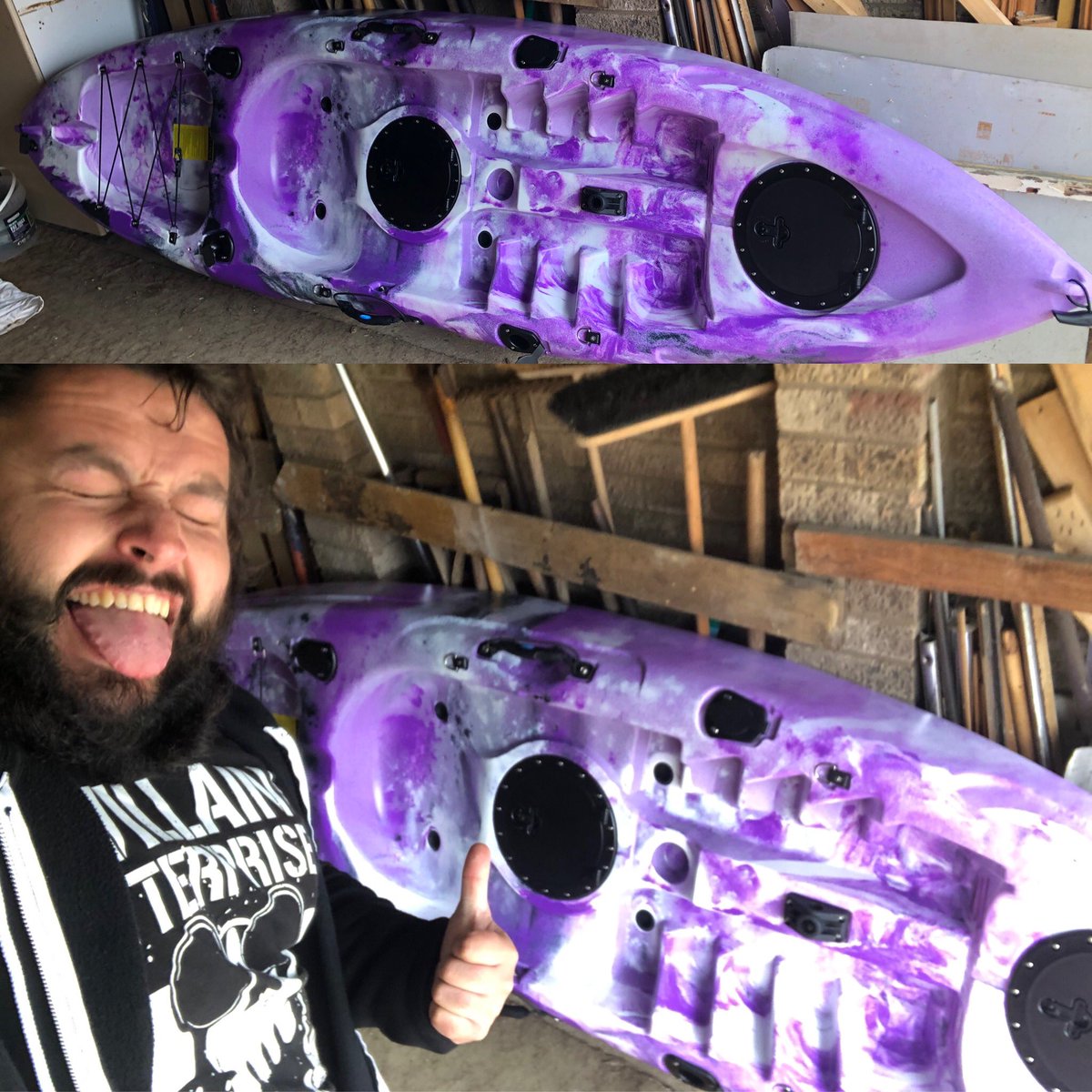 jejh87's tweet photo. Everyone!

Meet my new girl ‘Purple Haze’

Isn’t she a beaut!?! 😍

Can’t wait to get inside you and cruise 😏😎

#kayak #kayaking #kayakingadventures #cruising #anotheroffthebucketlist✔️ #adventure #adventuretime #explore #exploring #newhobby #newgirl #purplehaze https://t.co/yM2DjUvYRk