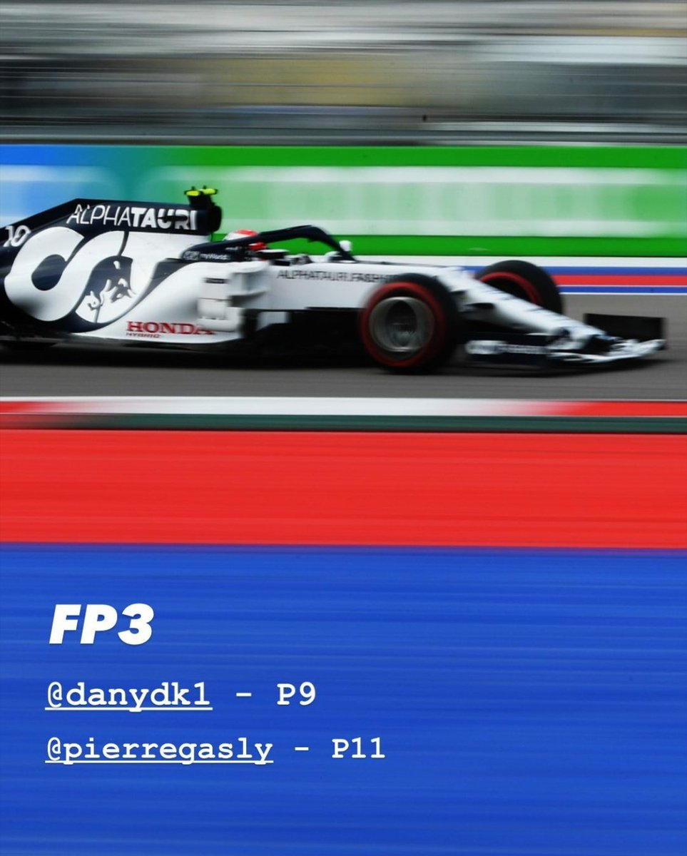 AlphaTauriARG's tweet photo. #FP3 #AlphaTauri #GPRusia https://t.co/2OtujARPvJ