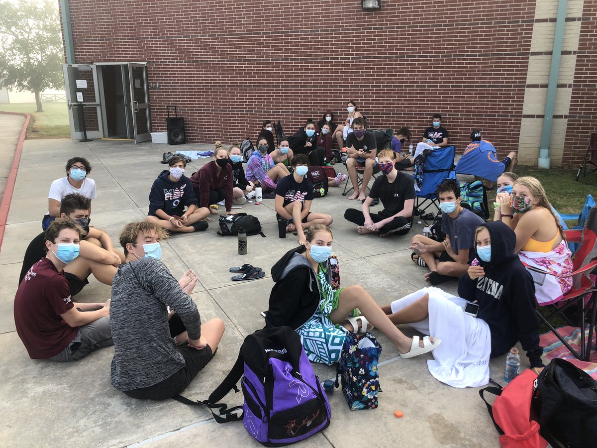 MAC_Swimming's tweet photo. MAC IMX Meet underway! #maskup #wellnesscheck #onemac #Macstrong https://t.co/EZFL2z2DG9
