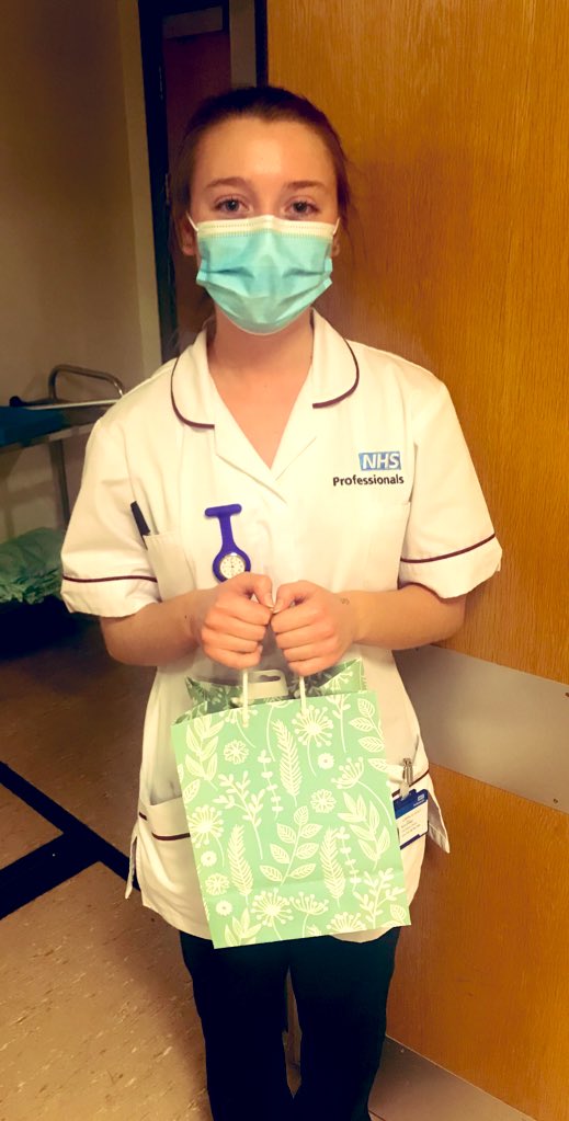 Ward_E3's tweet photo. Congratulations to our amazing Ruth who is off to university to start her nurse training 🌟 Wishing you all the best. You are going to be a brilliant nurse, and we will miss you loads 💙 https://t.co/k2ltNuY4wp