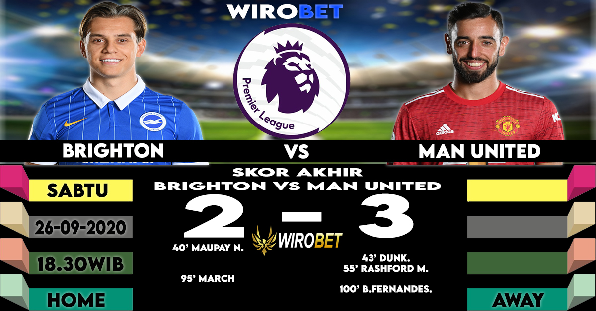 AnyaaTantee's tweet photo. RESULT SKOR AKHIR BRIGHTON 2 - 3 MANCHESTER UNITED #GGMU!

#Brighton #Manu #Manunited #ManchesterUnited #Maupay #Dunk #Rashford #March #brunofernandes https://t.co/BPZkzlYPcn