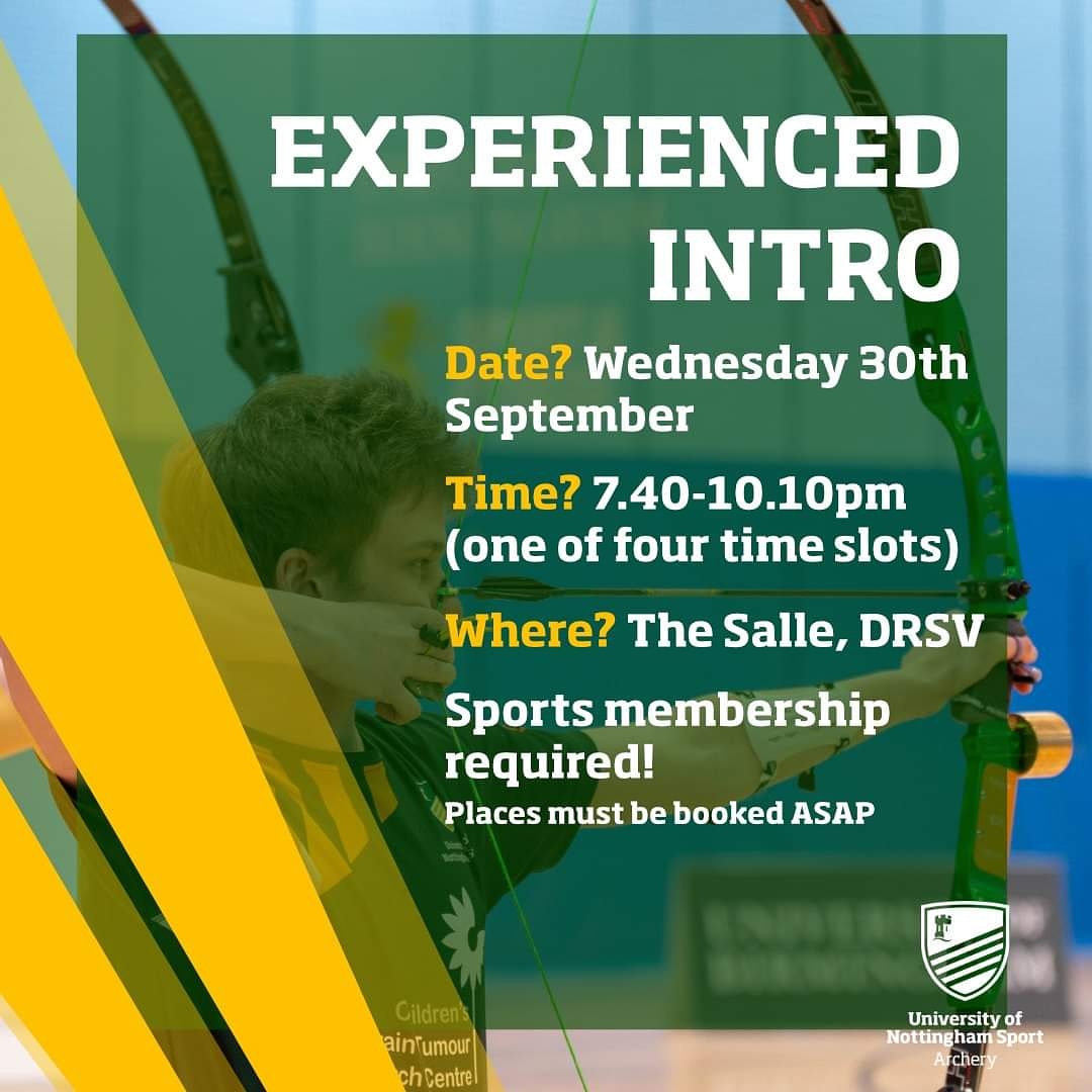 Calling All Experienced Archers! If you are interested in joining our club, we have an Intro session next week! Join our Welcome group for more info about how to book your slot ASAP facebook.com/groups/6464208…