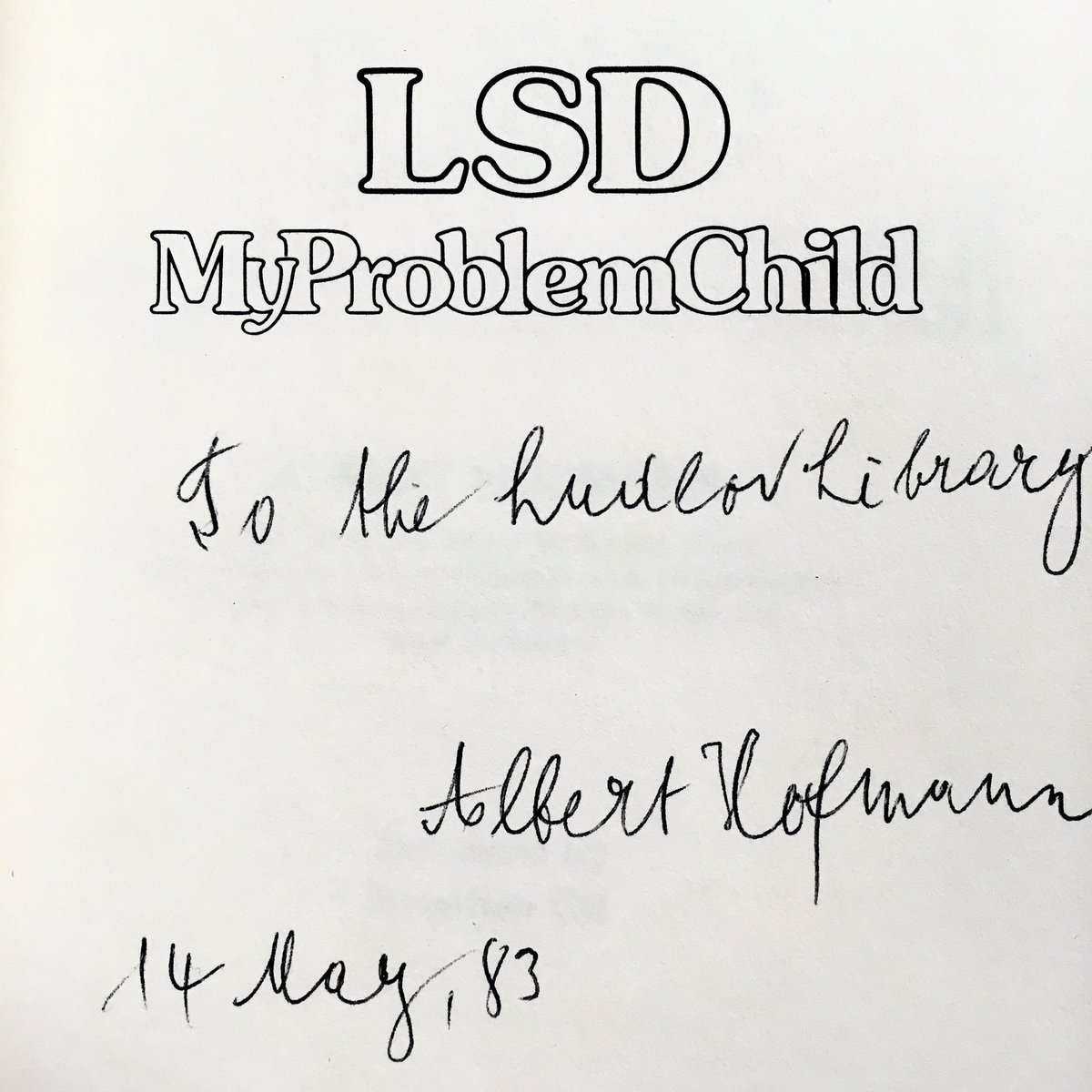 Albert Hofmann, synthesizer of LSD