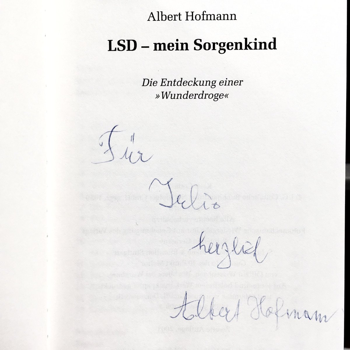 Albert Hofmann, synthesizer of LSD