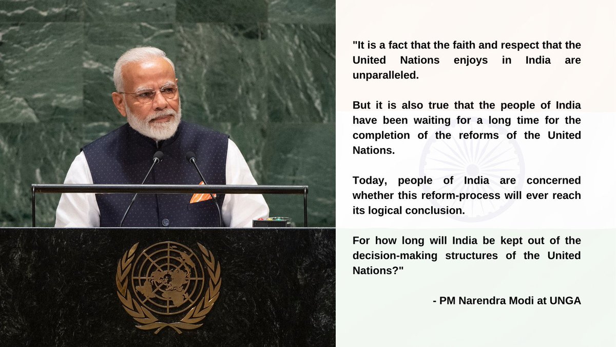 IndiaInNepal's tweet image. Excerpts from Prime Minister of India @NarendraModi address to the @UN General Assembly on 26th September 2020).  #PMModiAtUN
🇮🇳at🇺🇳

@PMOIndia @MEAIndia @IndianDiplomacy
