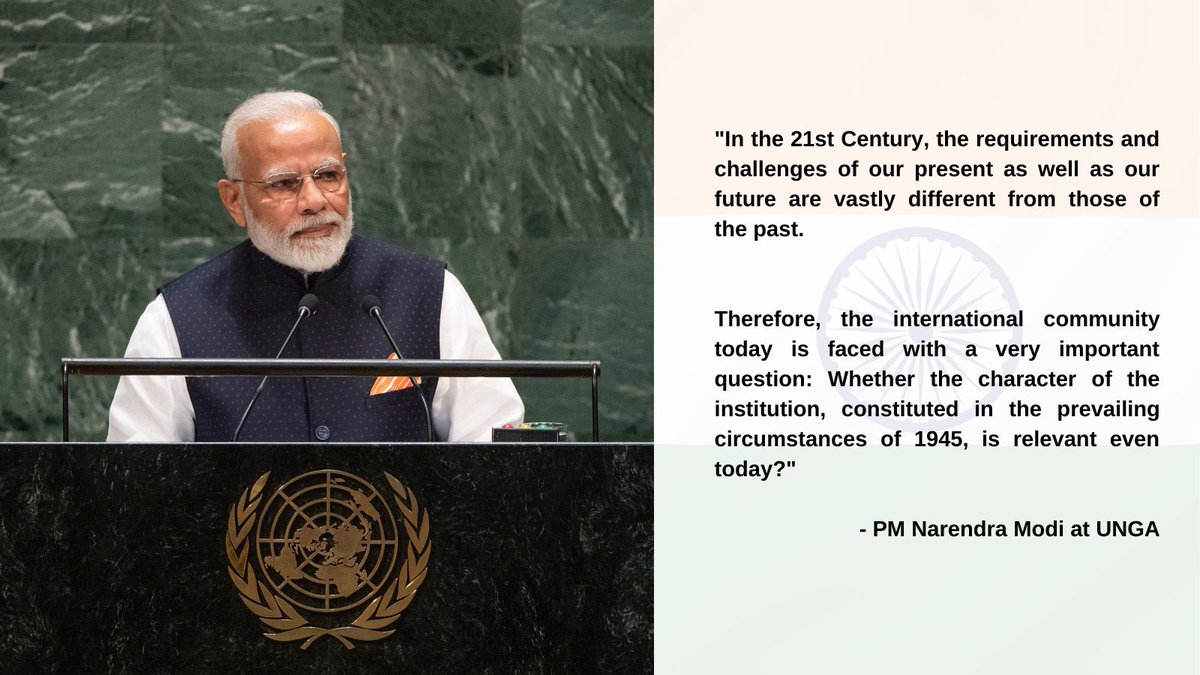 IndiaInNepal's tweet image. Excerpts from Prime Minister of India @NarendraModi address to the @UN General Assembly on 26th September 2020).  #PMModiAtUN
🇮🇳at🇺🇳

@PMOIndia @MEAIndia @IndianDiplomacy