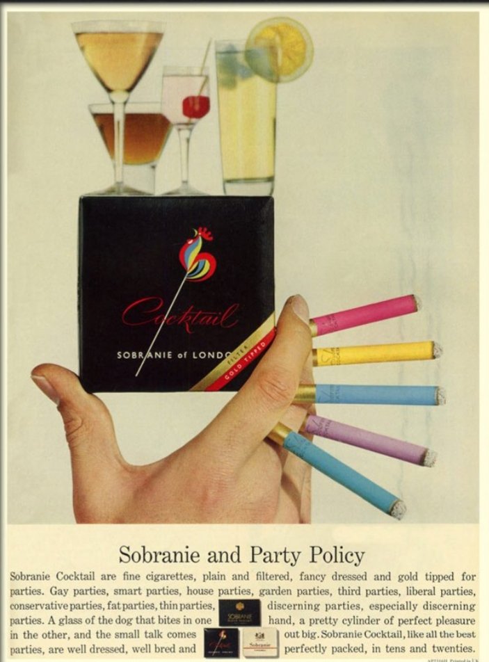 At #3: Sobraine Cocktail Cigarettes! The coolest smoke for the most sophisticated ladies...