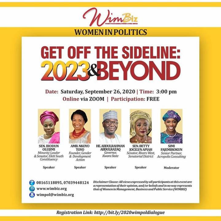 bluee_smoke's tweet photo. It's time guys!
The conference is live.
Register here
https://t.co/TdO2oagZq9
#WeMove #WIMBIZNG2020 #WIMPOLDialogue2020 #WIMPOL https://t.co/J4YhWfCK4U