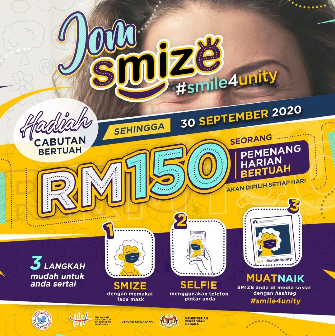 MedTweetMYHQ's tweet photo. Hari ini, kami telah memilih pemenang bertuah yang pertama, bakal menerima hadiah RM150 daripada #MedTweetMY bersempena pertandingan SMIZE #smile4unity.

Tahniah @ahs04_ dan selamat hari lahir. Memang murah rezeki awak 🥳.

Jom sertai. Dibuka sehingga 30 September 2020 ya! https://t.co/uOgW4141Kf