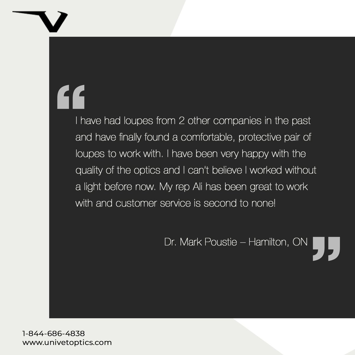 univetoptics's tweet photo. We Love our Customers and feel so proud to share this testimonial with you all.
#Testimonial #univetoptics #loupesystem #surgicalloupes #safetyfirst #dentistrylife #dentists #hygienist #safetyglass #technology #univetopticaltechnologies https://t.co/JNG48VxBFm https://t.co/kFdmqBLtYe