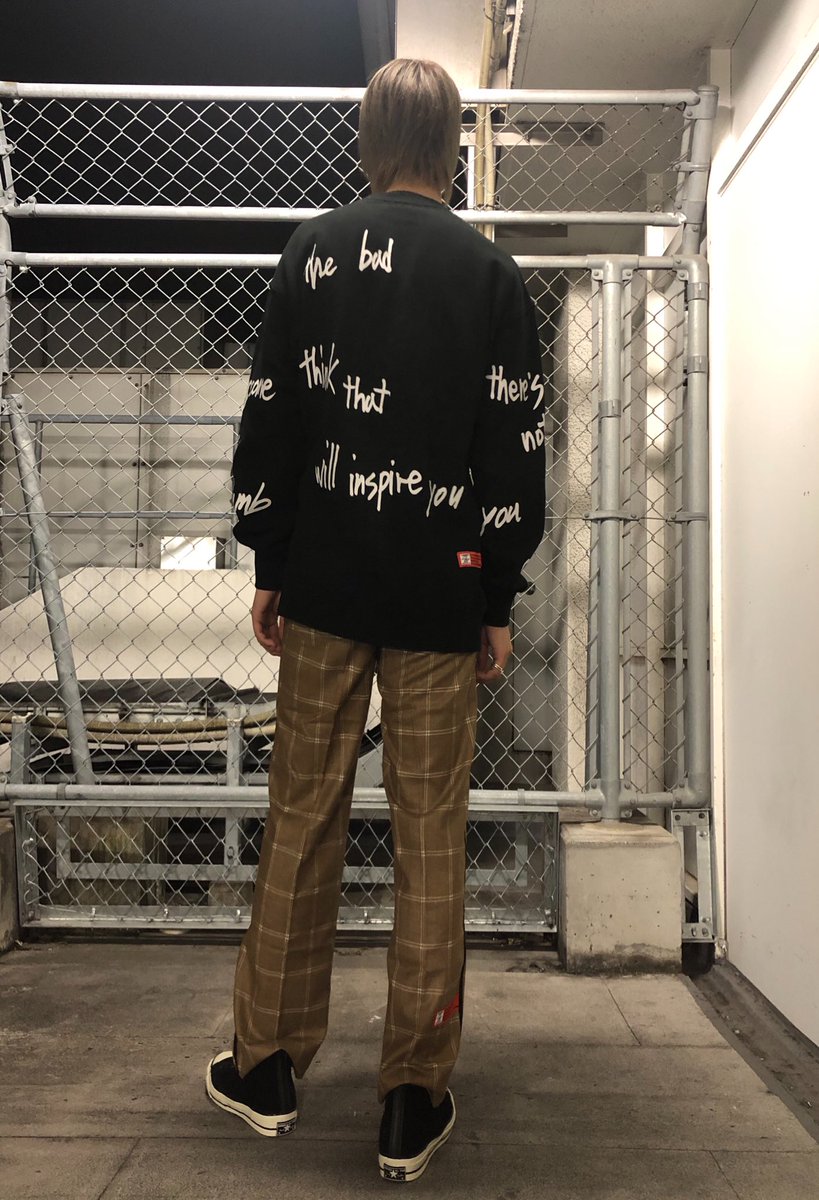 Kom福岡店 旧fuga福岡店 スタッフコーデ 落書きロゴmtm Color Blk チェックパンツ Color Brn Badinbadの秋物を使ったコーデ カジュアルにまとめて男女共に真似しやすくなってます お問い合わせはdmにて承っております メンズファッション Kom福岡店 旧fuga福岡店 スタッフコーデ 落書きロゴmtm Color Blk チェックパンツ Color Brn Badinbadの秋物を使ったコーデ カジュアルにまとめて男女共に真似しやすくなってます お問い合わせはdmにて承っております メンズファッション