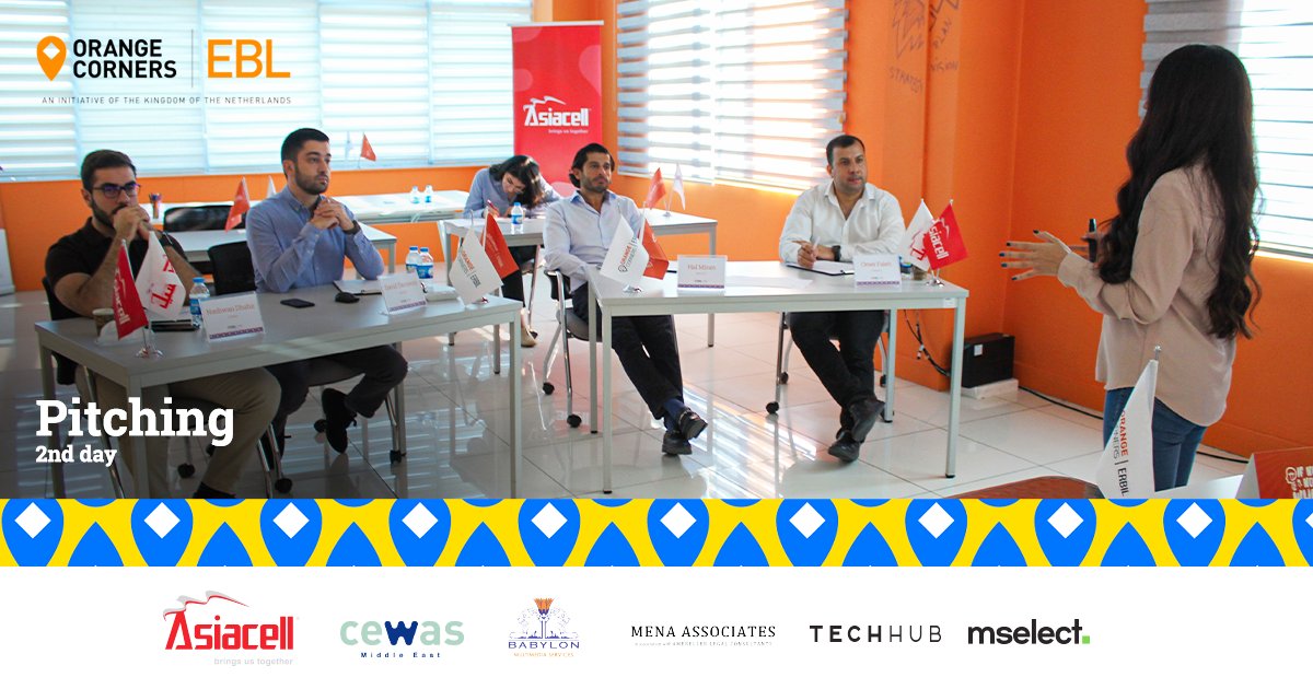 Our 2-day pitching Bootcamp is completed! We appreciate the effort of our participants. Good luck to all ✌🏻 

Special thanks to our founding partner @Asiacellconnect, and our new partner @cewasMiddleEast 

#orangecornerserbil #bootcamp #pitching #startups #erbil #innovation