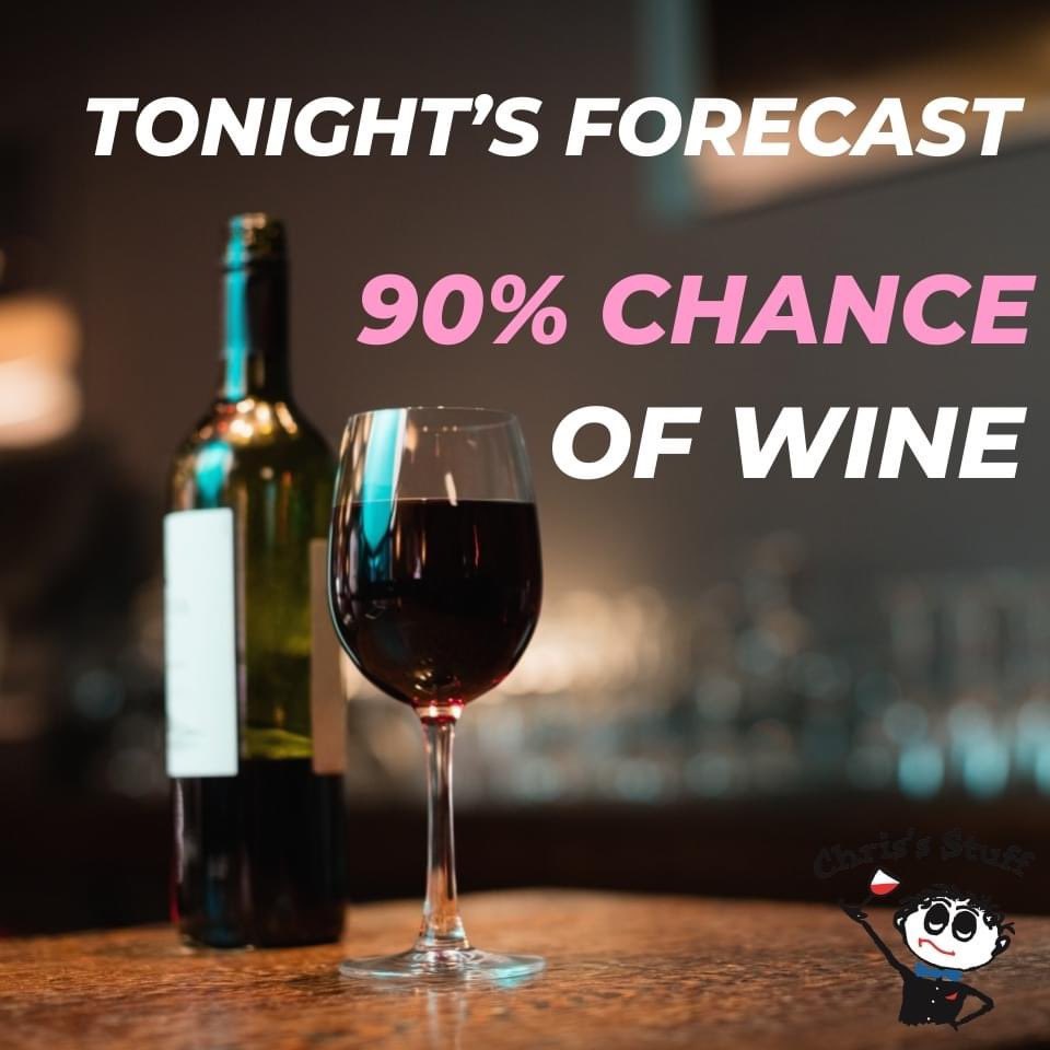 ChrisStuff91's tweet photo. “Tonight´s forecast 90% of wine.”
https://t.co/QIdKkXGoQx
#chrisstuff #funwinegifts #giftsforwinelovers #chrisstuff #wine #winenight #winelover https://t.co/ibiGpXnzEC