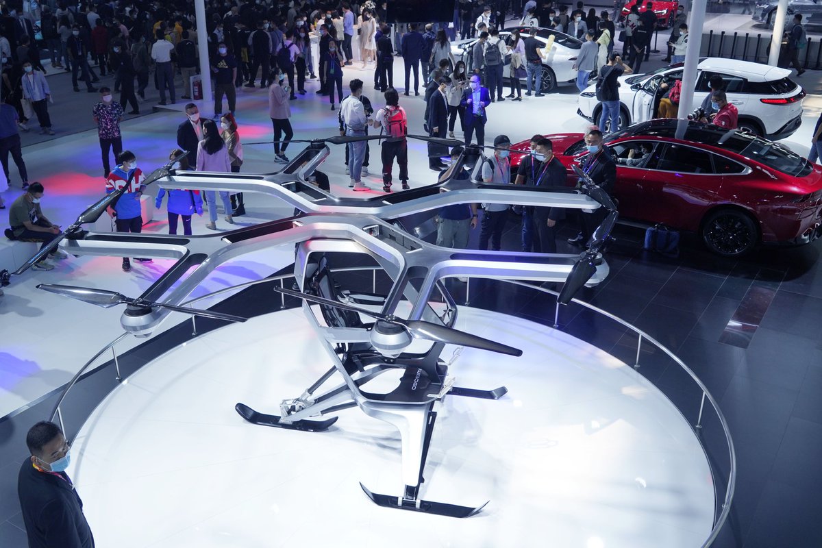 XPENG_Global's tweet photo. Xpeng announced free supercharging and battery leasing plan, unveiled air-enabled tech at #Beijing #Autoshow today. Born intelligent. Always evolving. https://t.co/SNeLuOWl22