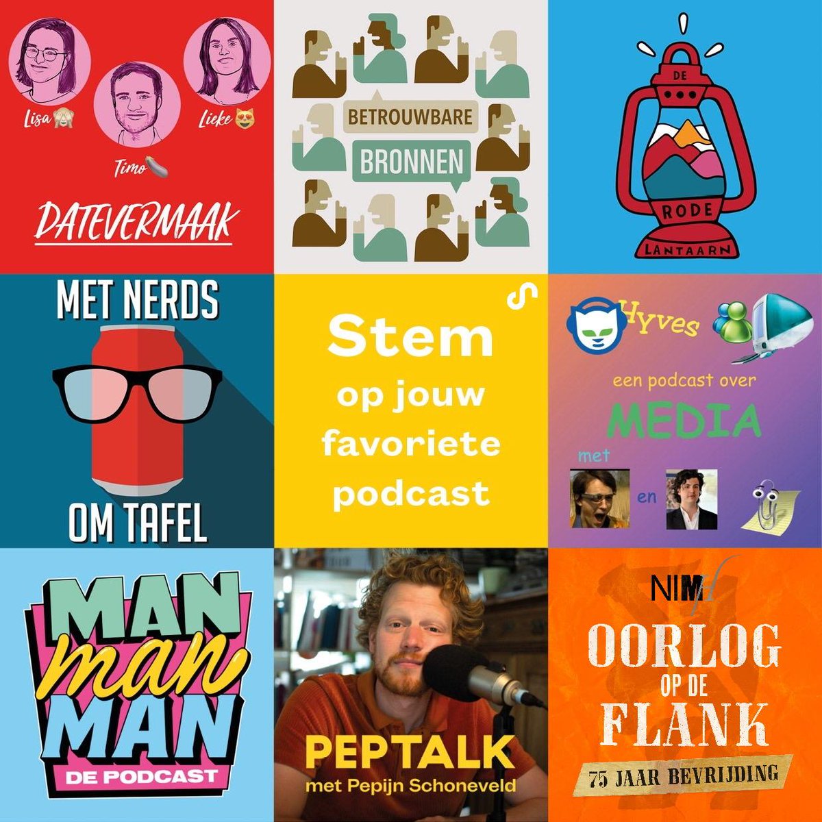 🥳 Er zijn 8 van onze podcasts genomineerd voor de #DutchPodcastAwards! 

Heb je al gestemd? Zo niet, snel naar podcastawards.nl/stem ✍️👍