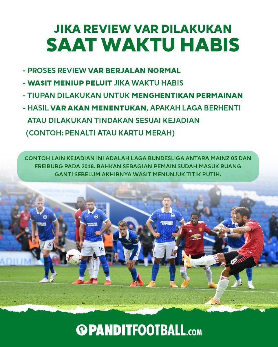 panditfootball's tweet photo. Man United mendapatkan hadiah penalti dari VAR padahal wasit sudah meniup peluit akhir, memangnya boleh? Jawabannya boleh dan pernah terjadi juga di Bundesliga, bahkan lebih parah. https://t.co/W5YquWIAoG