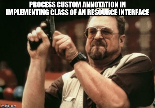 overflow_meme's tweet image. Process custom annotation in implementing class of an Resource interface stackoverflow.com/questions/6348… #javaee6 #jaxrs