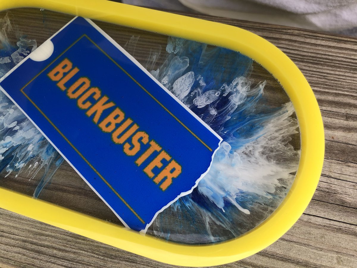 and this ode to a lost, but never forgotten gem, Blockbuster tray *there is only ONE of these available so act fast*