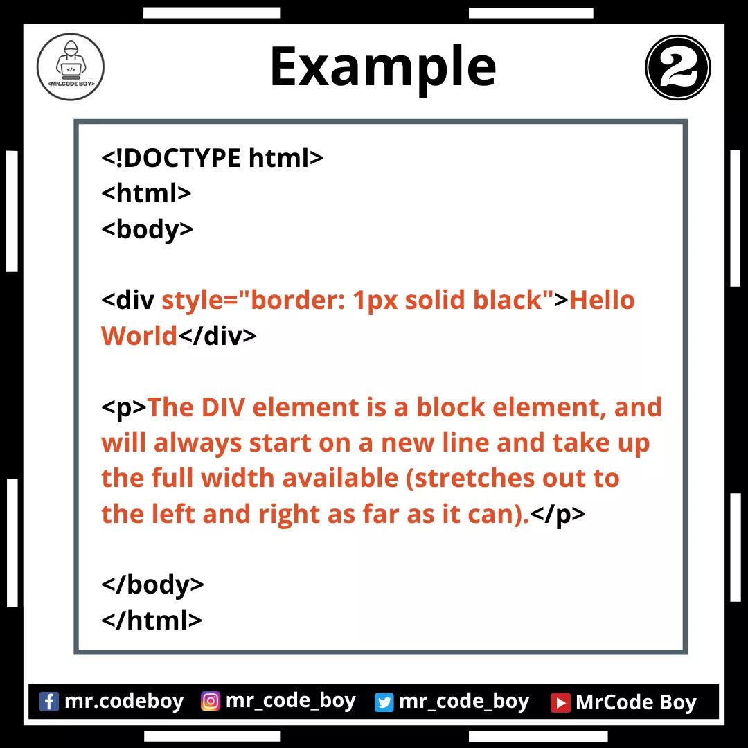 mr_code_boy's tweet image. HTML Part - 12 (Block Elements)

Like, Share, and Follow for more technical stuff.

YouTube - bit.ly/mrcodeboy
Facebook - facebook.com/mr.codeboy/
Instagram - instagram.com/mr_code_boy/

#computerscience #html #webdeveloper #tech #software
#codinglife #webdevelopment #css