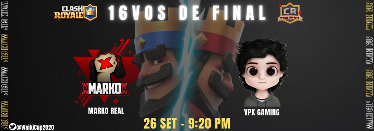 WaikiCup's tweet photo. 3ra jornada de #16vos de final del #CasterEdition de la #WaikiCup2020 🏆
Quienes se llevaran la victoria?
#WaikiCup #Torneo #ClashRoyale https://t.co/pBHypj5tIL
