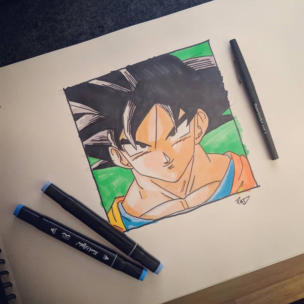 Paduction's tweet photo. J'essaye de me remettre au dessin mais à force de ne pas pratiquer, on perd ses repères 😭
Bref, petit essaie sur Sangoku 🐉
#dragonball #dbz #manga #glenat #sangoku #goku #dragonballsuper #draw #dessin #color #drawing #drawthisinyourstyle #drawingoft… https://t.co/CXODA9nI1n https://t.co/RcUCUAfCjN