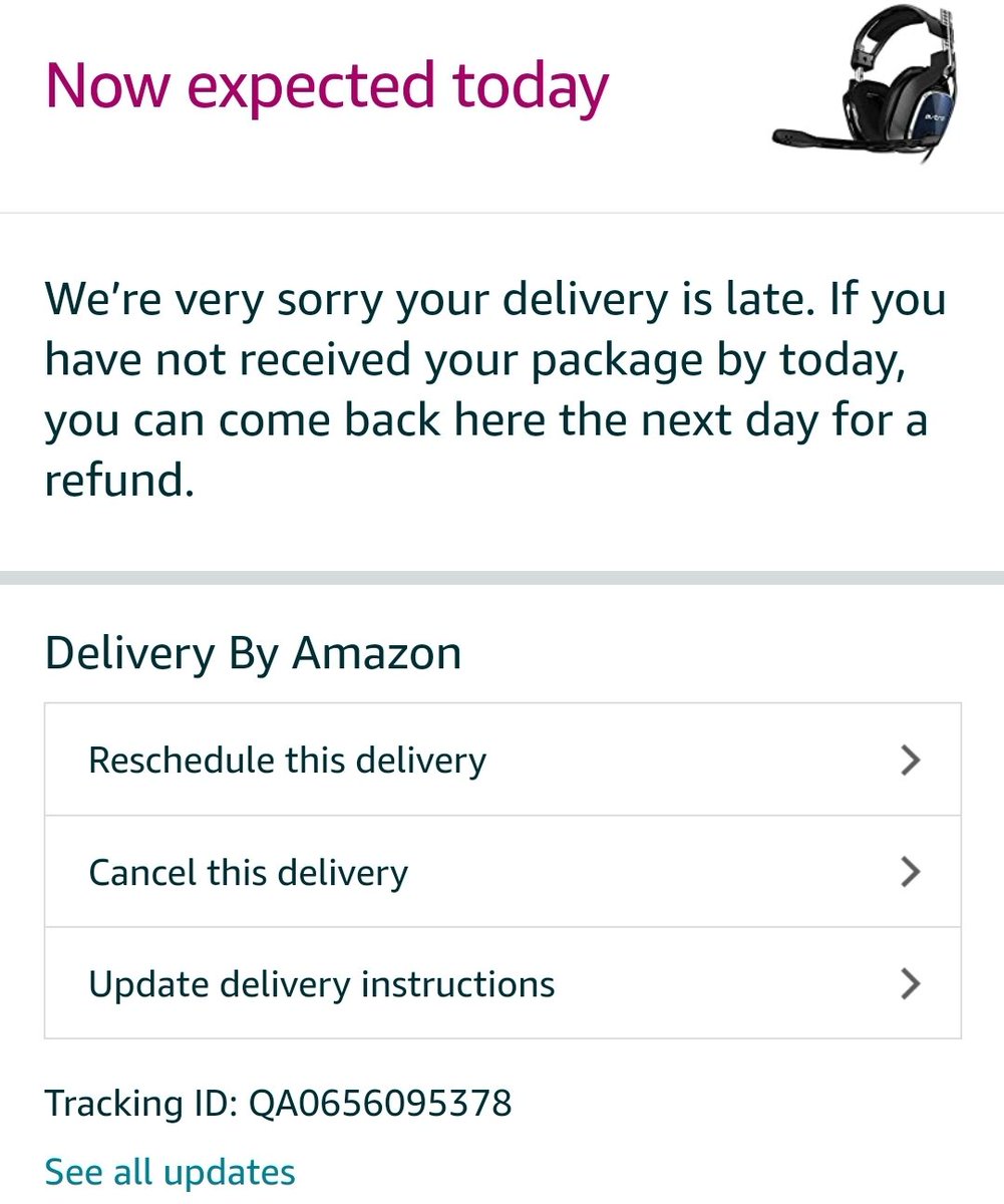 DerivativeDan's tweet photo. @AmazonHelp Is this what your referring to as tracking info? https://t.co/4tUkpOWzKf