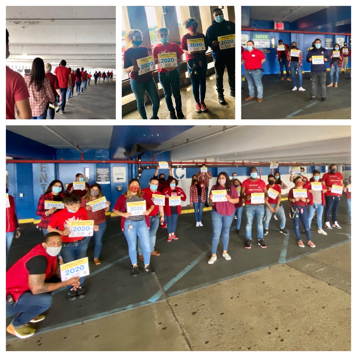 Nothing stops this 1344 team from supporting St Jude’s Walk today! Closed park/field entrance and roof deck closed due to construction. We always find a way! Thanks to St Jude’s for supporting so many families and saving children’s lives! <a href="/LeahDevlin11/">Leah Devlin</a> @NicoleTonnessen <a href="/SandyTGT/">Sandy Hayes</a>