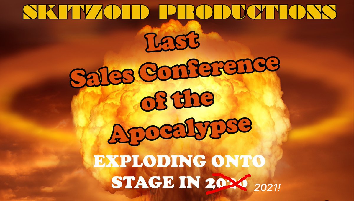 SkitzoidProd's tweet image. Tonight we're on @FmQuarantine at 7:20pm, talking about our work with @KateMcKeown01. There's also the debut of a new song from our next show, "Last Sales Conference of the Apocalypse" sung by the tonally vibrant @harryboydactor. #Musical #Theatre #MentalHealth #MentalHealth