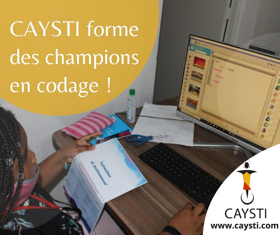 reussitesdupays's tweet image. L'un des principaux produits de son entreprise @CAYSTI237 est le projet ABC Code, un programme pédagogique qui s'appuie sur un logiciel ludique et intuitif qui initie les enfants à la programmation informatique. L'outil qui apprend aux enfants à créer des applications numériques.