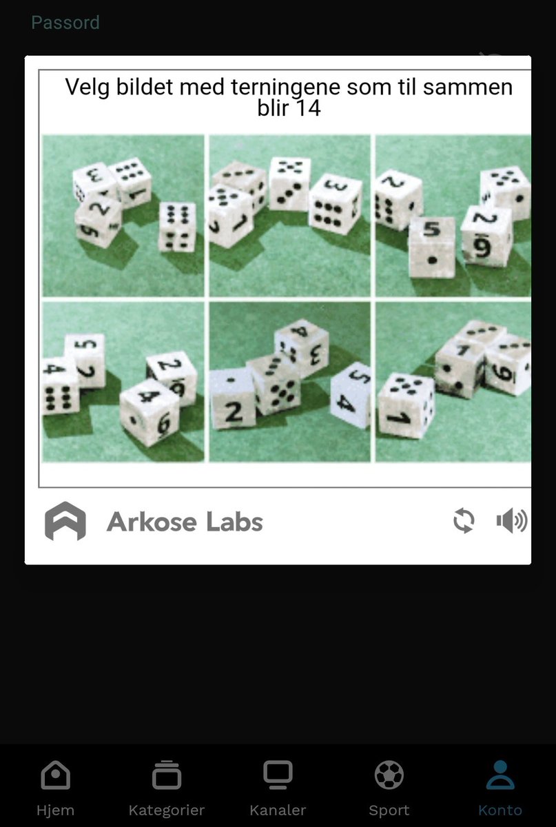 Hva er dette for et opplegg <a href="/DplayNO/">DplayNO</a>? En femtrinns mattequiz for å få lov til å se serier? 

Skikkelig morro å gjøre alle fem for så å få beskjed om at passordet var feil 😂