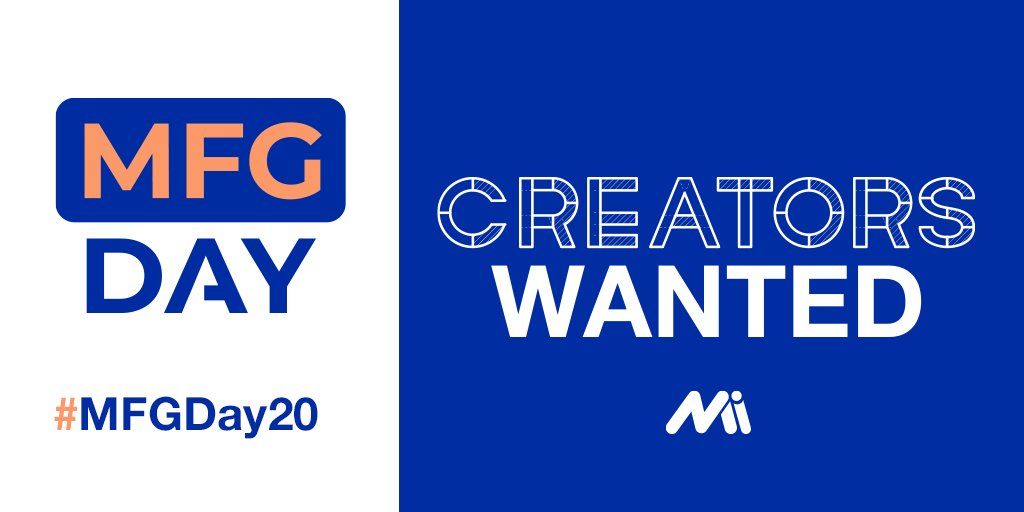 NERuralElectric's tweet photo. #MFGDay20 will look different this year, but it is a huge opportunity to teach the next generation about careers in modern manufacturing! 

@MFGDAY @TheMFGInstitute @ShopfloorNAM #CreatorsWanted https://t.co/Mj8WUxkYkO