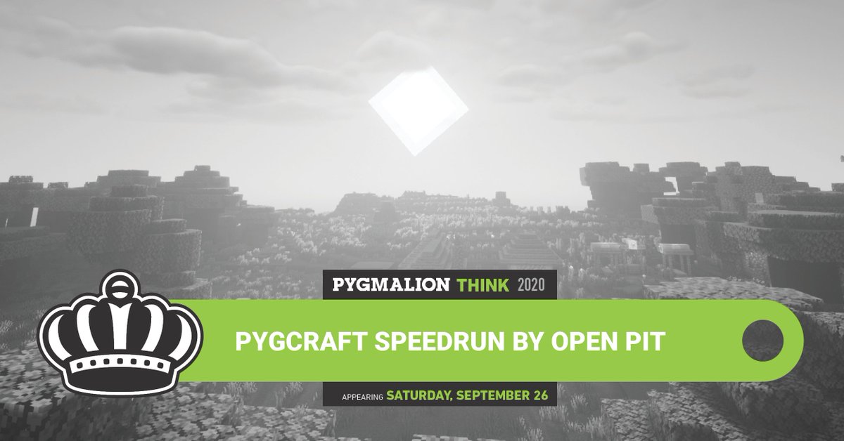 thisispygmalion's tweet image. Interested in checking out Pygcraft Speedrun by @OpenPitPresents? Tune in at their Twitch to catch the action: twitch.tv/openpit

Check out more at thisispygmalion.com/pygcraftspeedr…