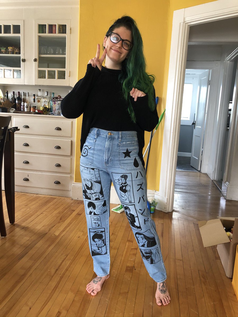 hiddenpeach_'s tweet image. so excited about how @_ilwe_ custom husbando pants came out