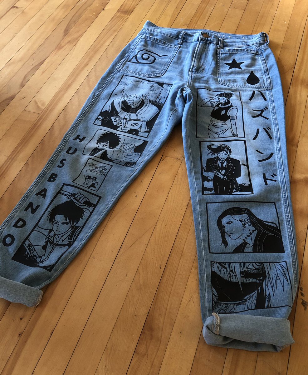 hiddenpeach_'s tweet image. so excited about how @_ilwe_ custom husbando pants came out