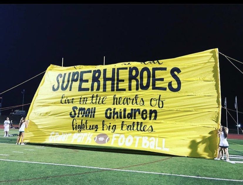 Although we couldn’t celebrate with <a href="/liftbrigade/">Lift Brigade</a> in person last night, Cedar Park Cheer would like to thank those who bought gold out shirts &amp; helped us fund raise $1,500 for the fight against childhood cancer. @CPHS_TWolves <a href="/cedarparkcheer/">cedar park cheer</a> <a href="/lwwatx/">Lance</a>