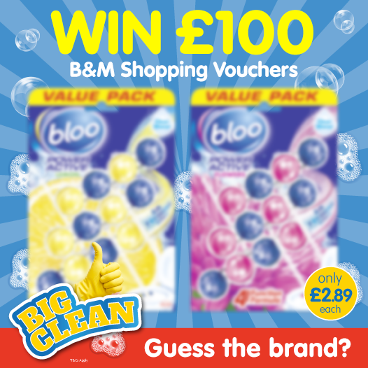 bmstores's tweet photo. 💦 #COMPETITION TIME 💦

As part of our #BigClean we're giving away £100 B&amp;M Shopping vouchers to ONE lucky winner! https://t.co/5ylUnsQwfd

For your chance to #WIN, simply FOLLOW/RT &amp; COMMENT WHICH brand is blurred!

Competition ends 9am 5/10/20 https://t.co/KJEmYChhyh