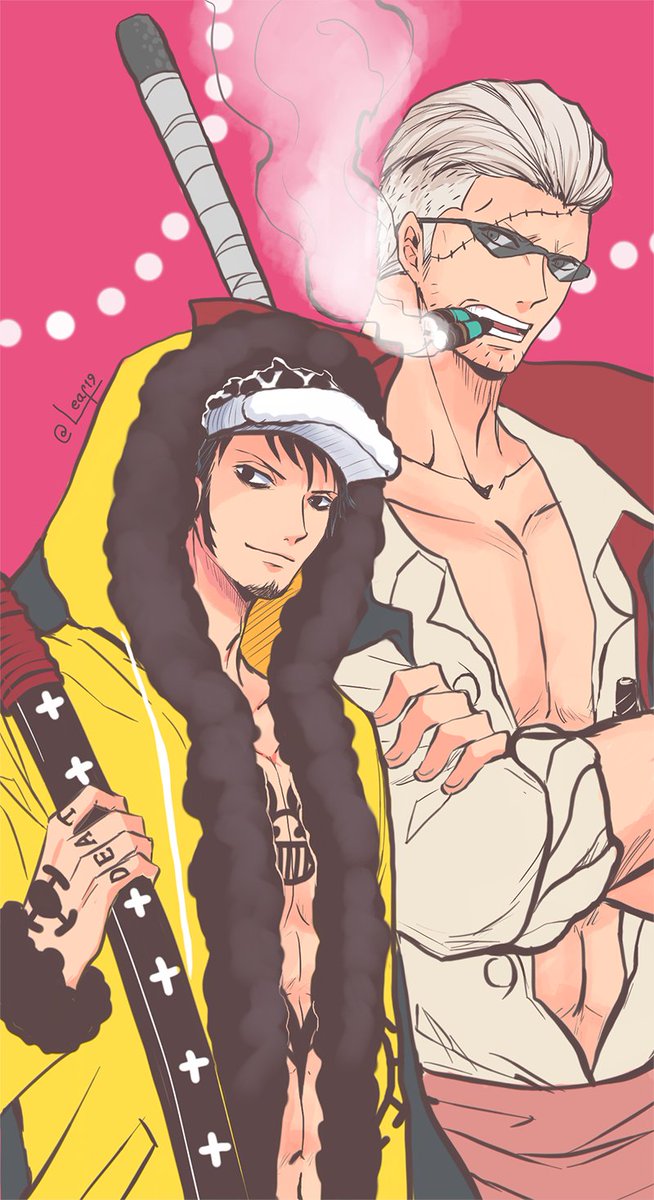L E A F Smolaw Onepiece Onepieceart Fanart スモーカー トラファルガー ロー スモロ L E A F Smolaw Onepiece Onepieceart Fanart スモーカー トラファルガー ロー スモロ