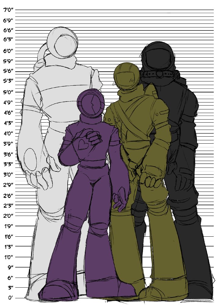 My among us buggers height chart. #amongus #amongusart