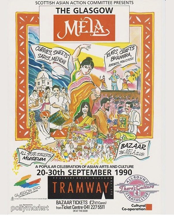 2020 is the 30th year of Glasgow Mela so here’s a throwback to our very first poster campaign from 1990!