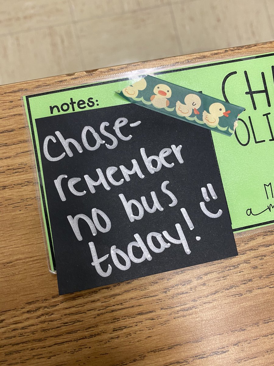 MissSoldano's tweet photo. My favorite thing about my fifth grade name tags is the notes section! Perfect to stick a Post-It for quick reminders in a way that is just between the teacher and student ✏️ https://t.co/uIx9xixPgr