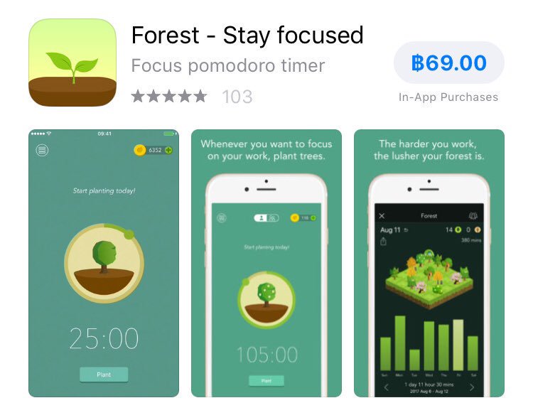 catgoescute's tweet photo. Forest - Stay focused🌱
ปลูกต้นไม้จากการไม่เล่นมือถือกัน!🐦
👉 แอพละ15฿

< สนใจสอบถาม dm หรือ line@ได้เยย! >
#แอพดีบอกต่อ #แอพแต่งรูป #แอพios #แต่งรูป #พื้นที่ขายของ #รีวิวแอพ https://t.co/A1u9aTQlqz
